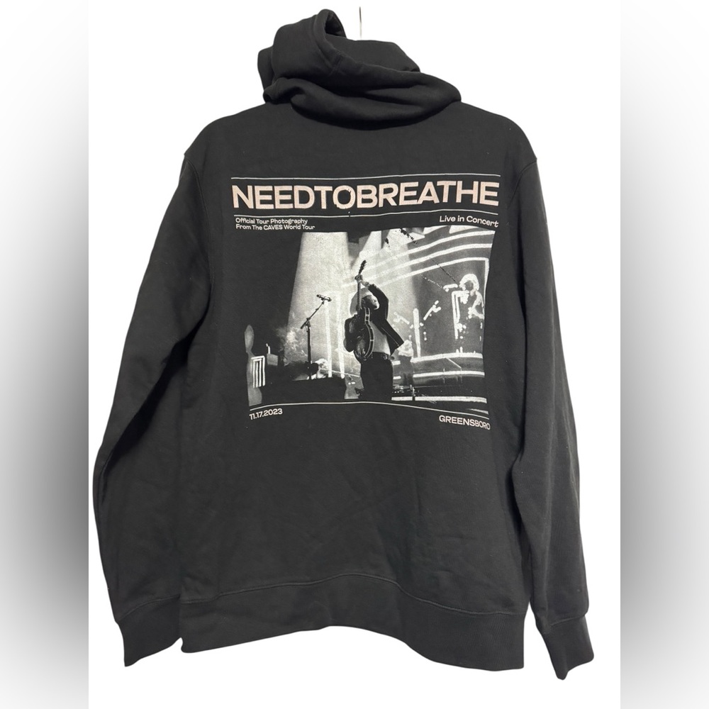 NEEDTOBREATHE CAVES World Tour Custom Hoodie - Greensboro 11.17.2023 Size M - Picture 5 of 5